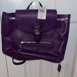 Coach Small Backpack in Purple